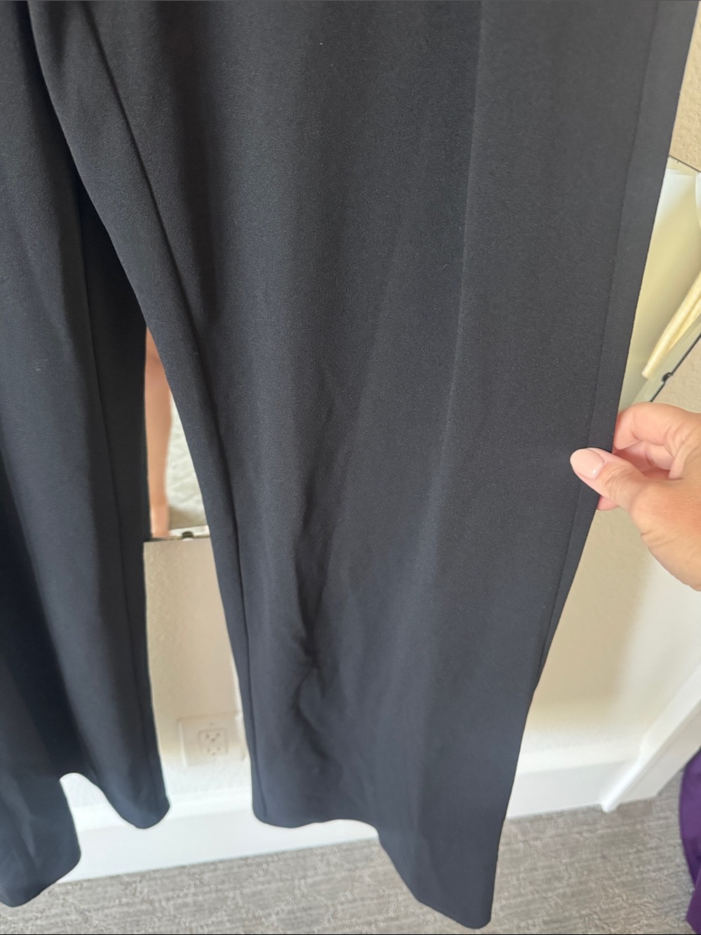 Tadashi Shoji Black Lace V-Neck Long-Sleeve Jumpsuit - Picture 5 of 10